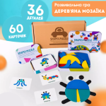 Дерев'яна мозаїка для дітей Монтессорі